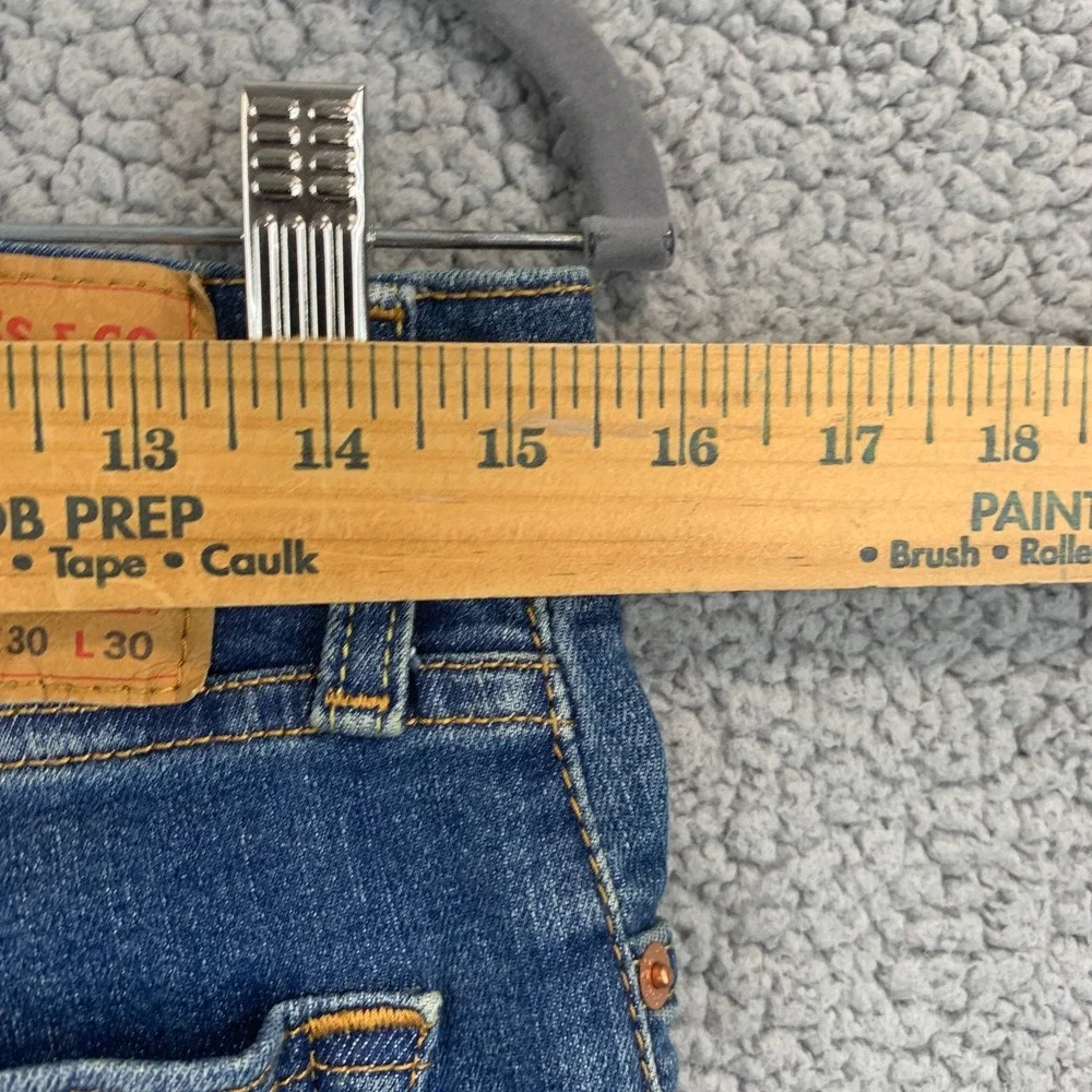 Vintage Levis 531 Jeans Mens 30x30 Blue Loose Engineered Whiskers Honeycomb